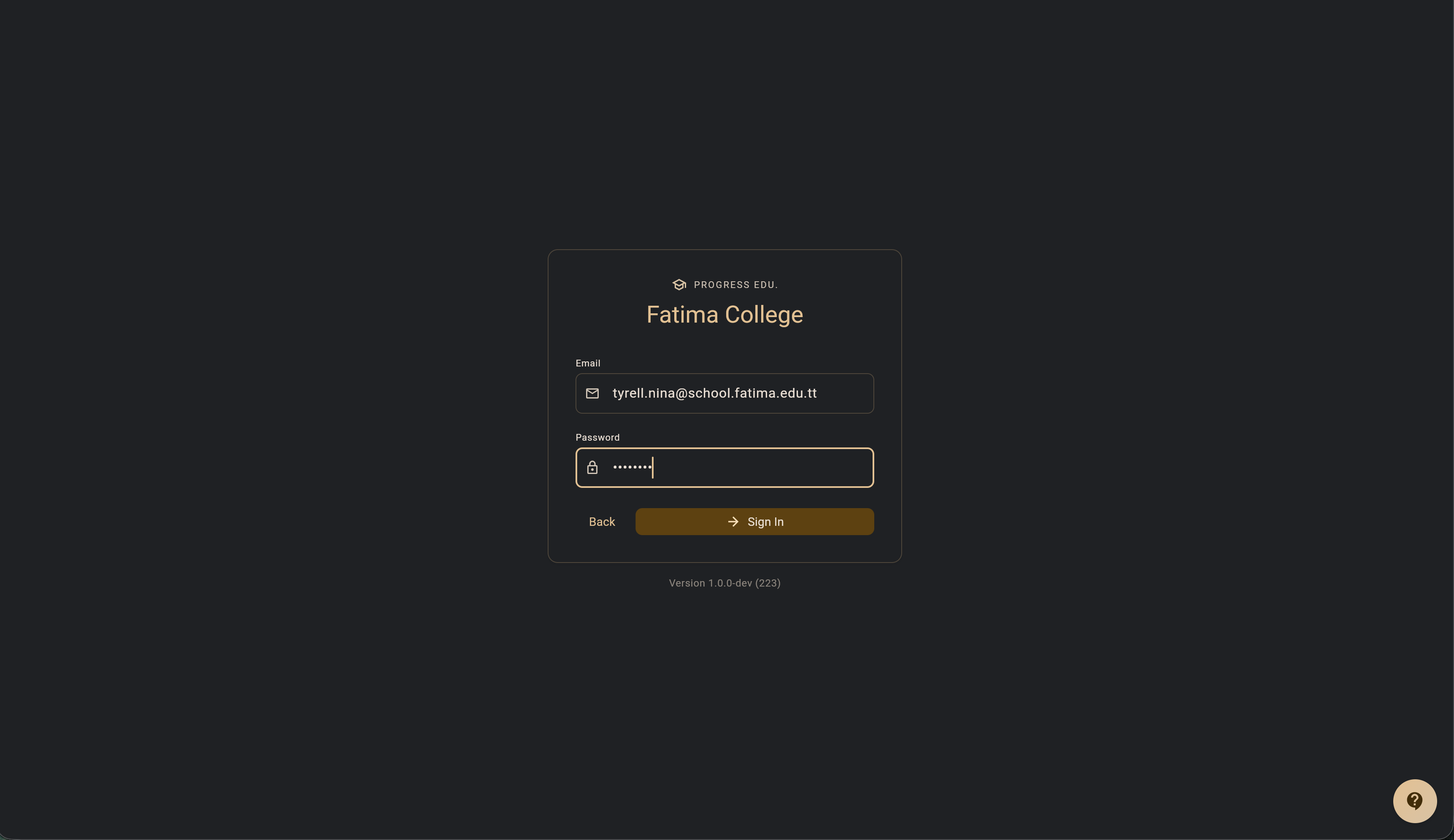 Step 2: Enter password